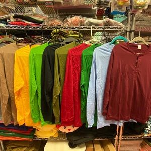 Camisa deChino LONGsleeve Colored forTeens & ADULT